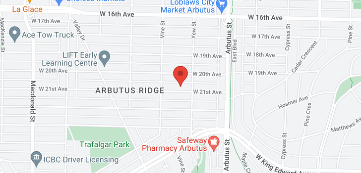 map of 2235 W 21 AVENUE